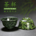 Jade Healing Teacup Set with Hand-Carved Design