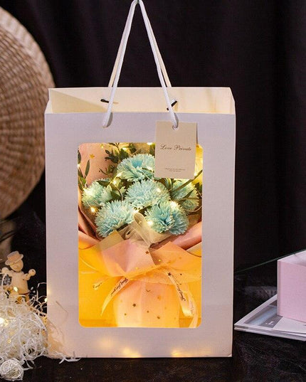 Eternal Blossom: Luxurious Carnation & Gypsophila Dried Flower Gift Set