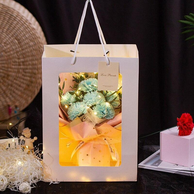 Eternal Blossom: Luxurious Carnation & Gypsophila Dried Flower Gift Set