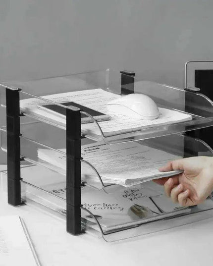 Multi-Layered A4 File Organizer and Bookshelf - Essential Office Storage Solution