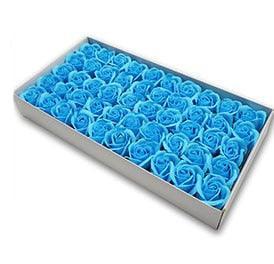 Blossoming Rose Soap Flower Collection - 50 Piece Set for Elegant Decor and Special Occasions
