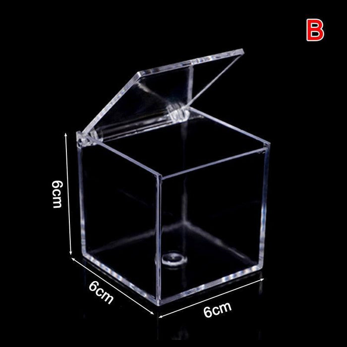 Elegant Acrylic Jewelry Storage Cube for Personalized Celebrations