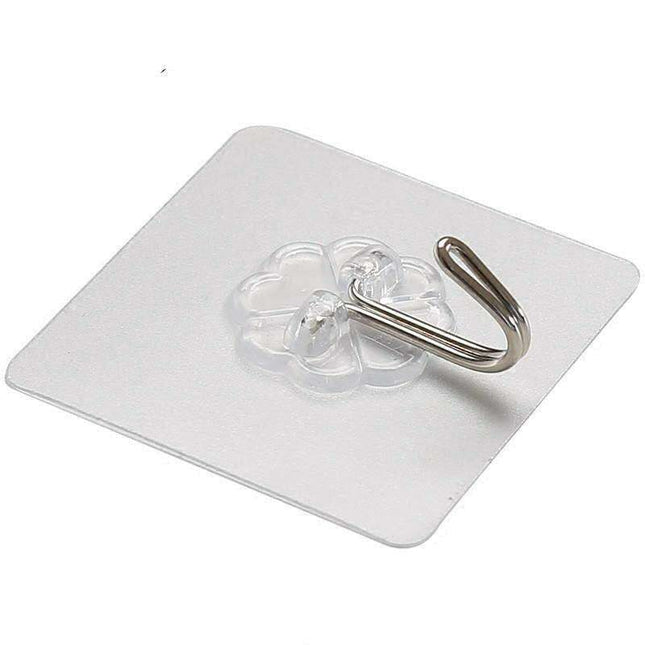 Transparent Self-Adhesive Hook Collection for Effortless Home Organization (1-30 Pieces)
