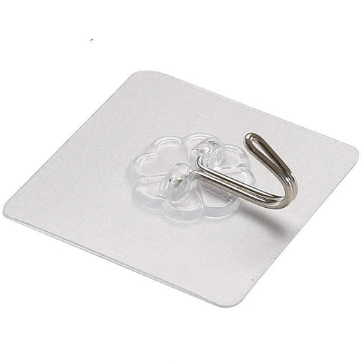 Versatile Clear Adhesive Hooks for Bathroom and Kitchen Organization (1-30Pcs)