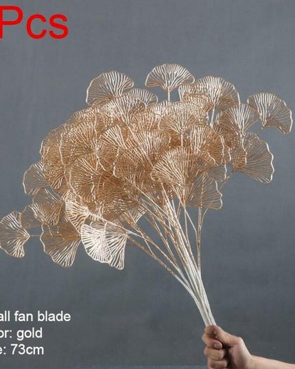 Elegant Golden Maple Leaf Home Decor Accent - Stunning Decorative Piece