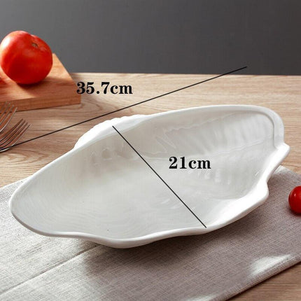 Opulent Clam Shell Ceramic Tableware Collection