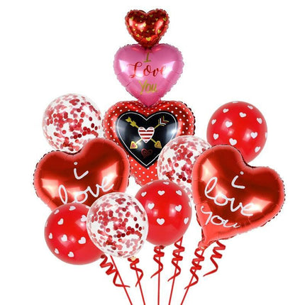 Romantic Red Heart Foil Balloon: Heartfelt Love Letter Design for Unforgettable Celebrations