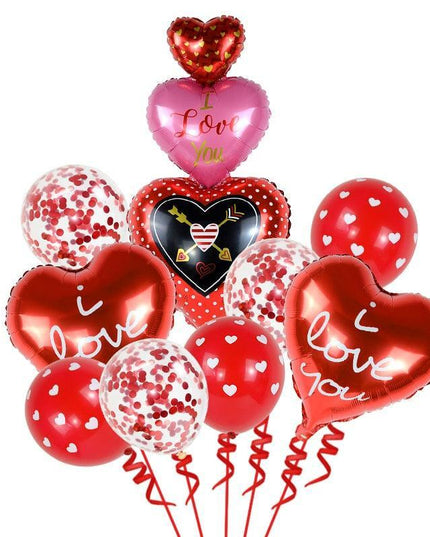 Romantic Red Heart Foil Balloon: Heartfelt Love Letter Design for Unforgettable Celebrations