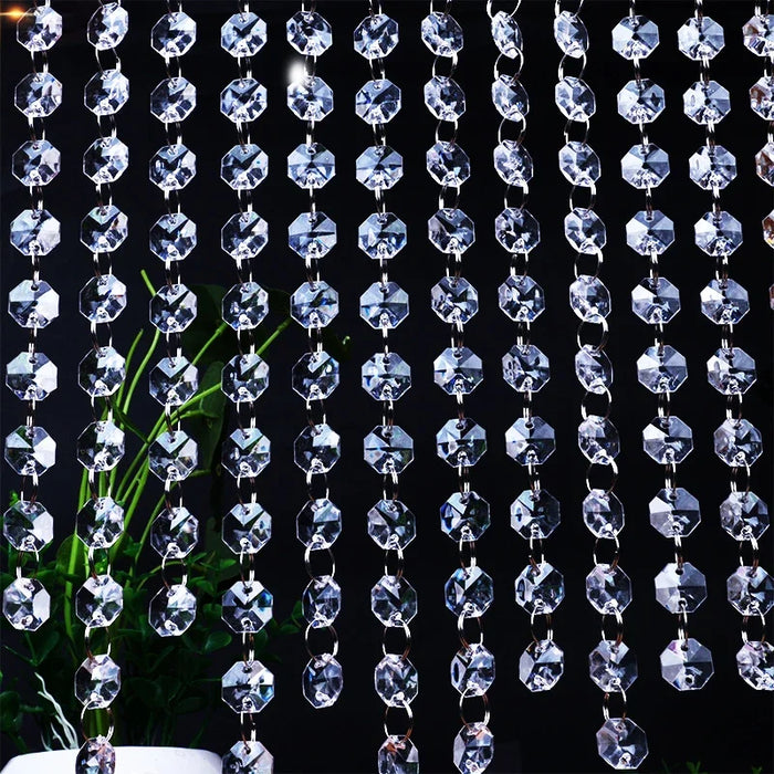 Diamond Radiance Acrylic Bead Curtain Room Divider