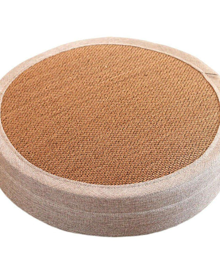 Serene Cattail Japanese Futon Meditation Cushion - Hand-Woven Round Floor Pillow