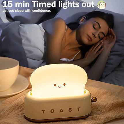 Versatile USB Rechargeable Night Light with Adjustable Brightness and Timer Function - Soft Warm Glow for Serene Atmosphere