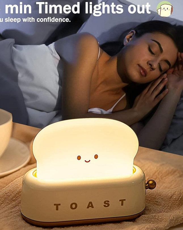 Versatile USB Rechargeable Night Light with Adjustable Brightness and Timer Function - Soft Warm Glow for Serene Atmosphere