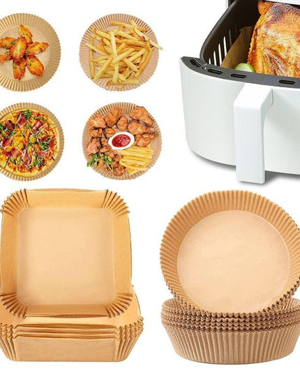 Round Non-Stick Parchment Paper Liners for Effortless Air Fryer Cooking