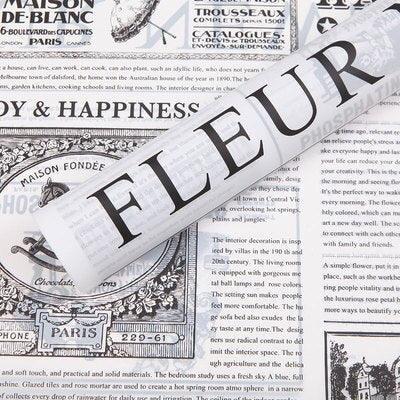 Elegant Floral Lettering Gift Wrap Set for Mother's Day: 20 Waterproof Sheets