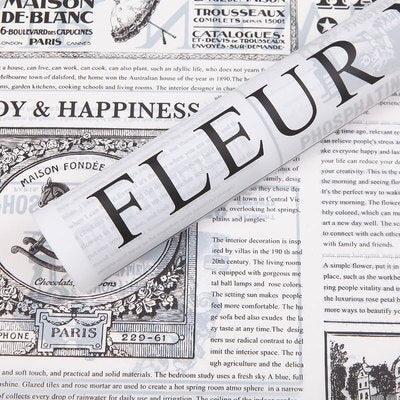 20pcs Simple Wrapping Paper Waterproof English Newspaper Flowers Wrapping  Paper Floral Materials