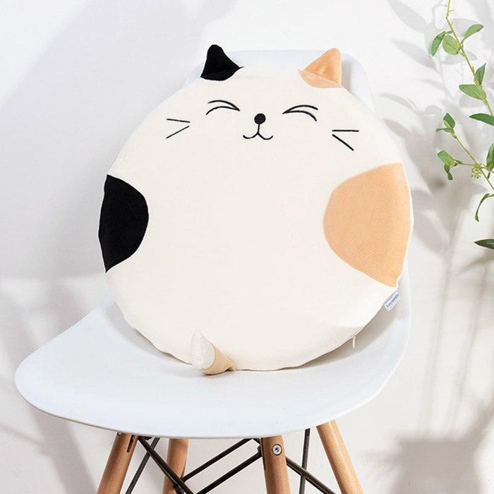 Memory Foam Cute Cat Seat Cushion for Home and Office