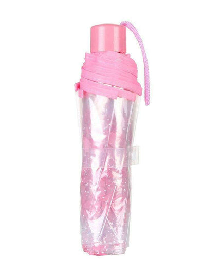 Chic Cherry Blossom UV-Proof Sunshade with Extended Grip Handle