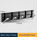 Modern Electroplated Aluminum Wall Hook Set - Elegant Storage Solution