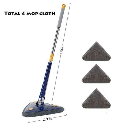 Versatile 360-Degree Telescopic Triangle Mop for Effortless Surface Cleaning