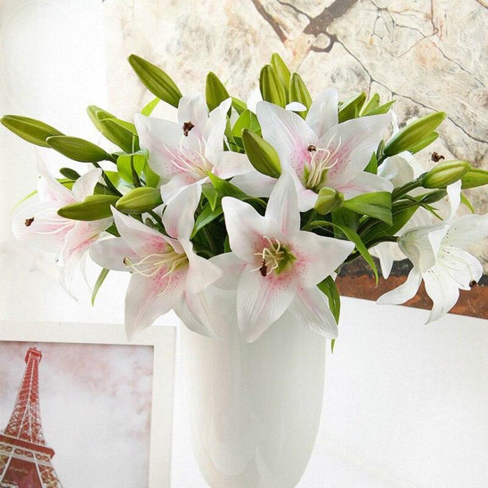 Elegant Lily Blossom Set for Sophisticated Home Decor and Special Occasions