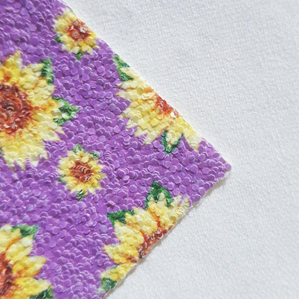 Sunflower Glitter Leather - Creative Crafting Delight