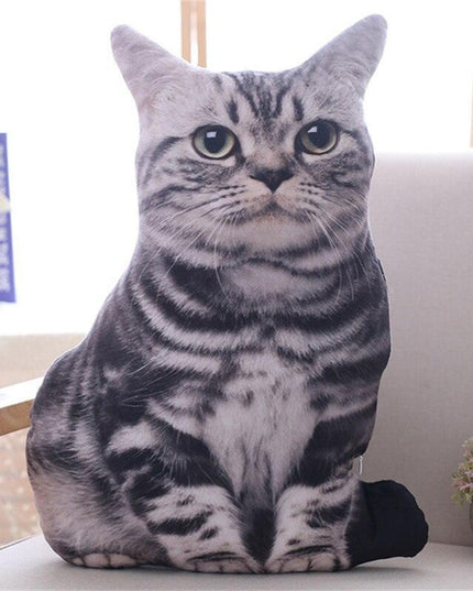 Charming 50cm Plush Cartoon Cat Pillow Cover for Cozy Home Accents