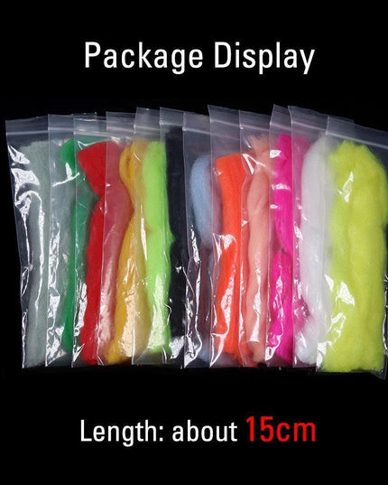 Baitfish Glow Bug Fiber Fly Tying Kit: 12 Vibrant Yarn Selections for Stunning Patterns