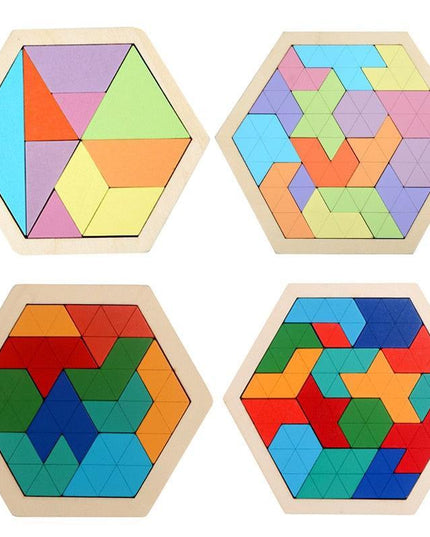 Interactive Wooden Shape Learning Puzzle for Kids - Fun Educational Playset