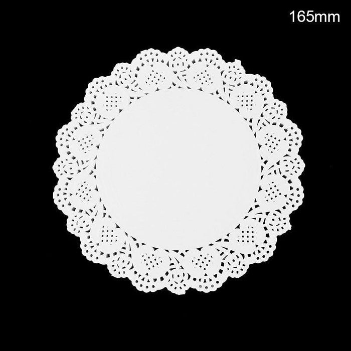 Chic White Lace Paper Doilies - Classy Table Accessories for Special Occasions