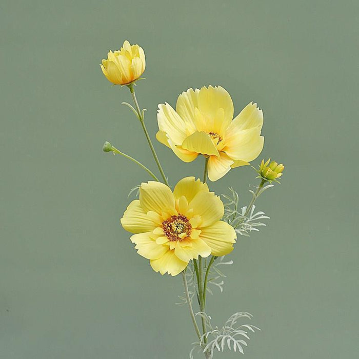 Elegant Queen Cosmos Silk Flower Stem: Gesang Floral Branch