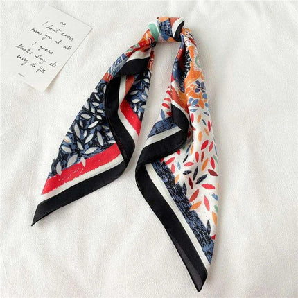 Elegant 70x70CM Printed Polyester Scarf for Timeless Style