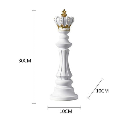 Artisan Golden Chess Sculpture: A Handcrafted Masterpiece in Resin