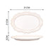 French Baroque Vintage Relief Dinner Plate Set - Nordic Craft Dishes