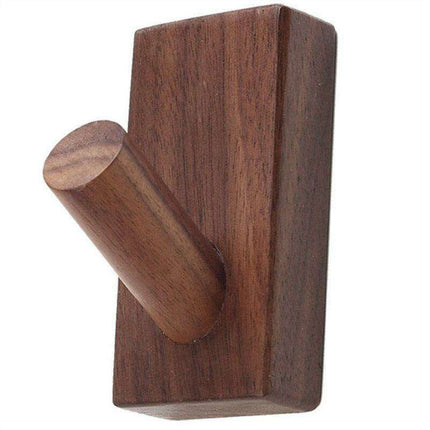 Elegant Nordic Wood Hook: Luxurious Botanical Accent for Chic Home Spaces