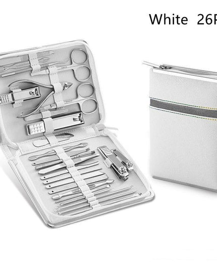Premium Stainless Steel Nail Care Set with Portable Case: All-in-One Manicure Essentials for Professionals and Enthusiasts