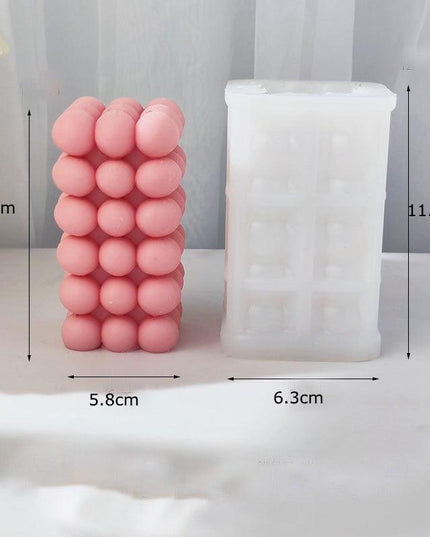 Bubble Ball and Cube Candle Mold Set - Innovative Crafting Essentials for Candle Makers