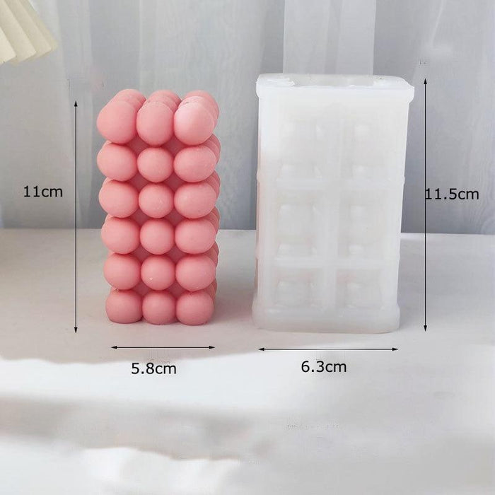 Silicone Mold for Bubble Ball and Cube Candle Making