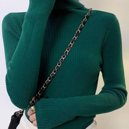 Chic Knitted Turtleneck Sweater: Perfect for Cozy Autumn Days