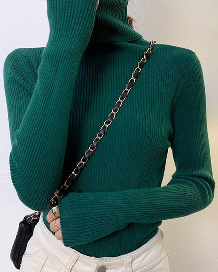 Chic Knitted Turtleneck Sweater: Perfect for Cozy Autumn Days