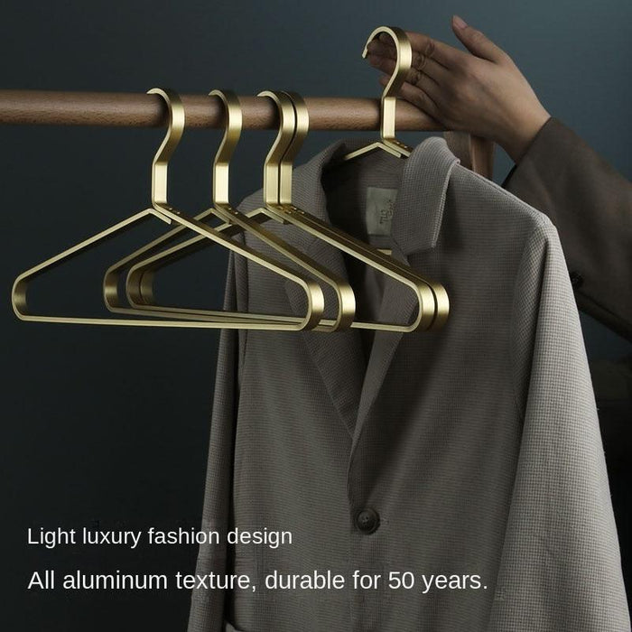 Aluminum Clothes Hanger Storage Solution for Men's Closet