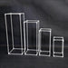 Set of 4 Elegant Gold Geometric Metal Table Centerpiece Stand for Weddings and Events