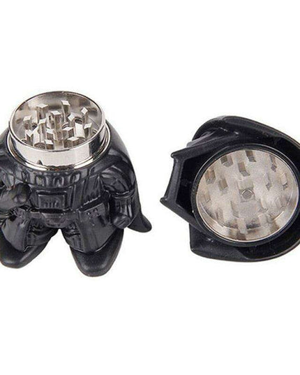 Warrior Design Portable Herb and Tobacco Grinder with Travel Case: High-Quality Crusher for Easy On-the-Go Use