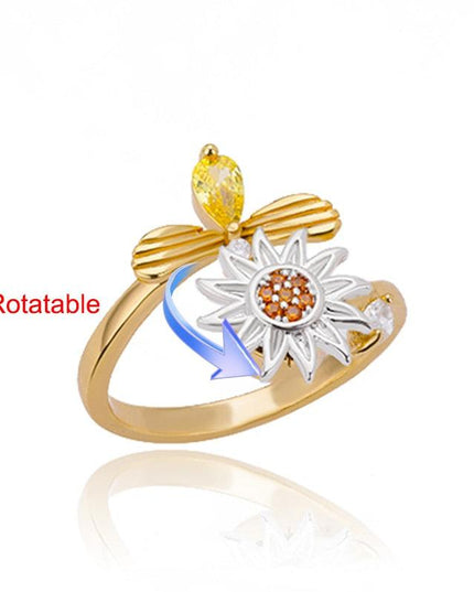 Elegant Four-Leaf Clover Stainless Steel Rings - A Touch of Luck and Style