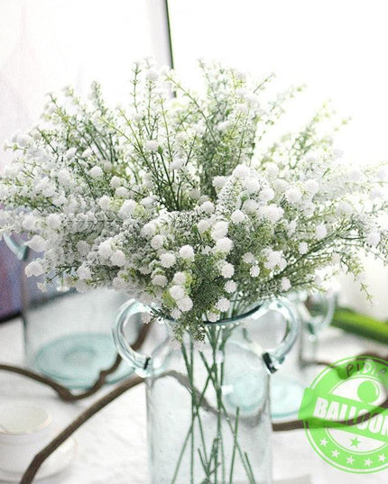Timeless White Dried Babysbreath Stems - Perfect for Elegant Weddings and Crafting