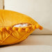Velvet Cushion Cases with Boho Pompom Accents