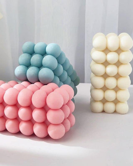 Bubble Ball and Cube Candle Mold Set - Innovative Crafting Essentials for Candle Makers