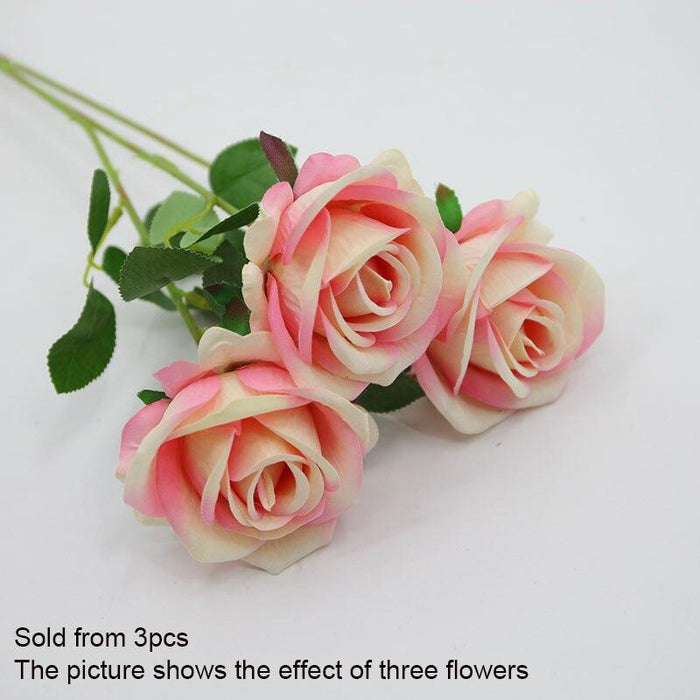 Silk Rose Flower Bouquet Set - Perfect for Valentine's Day and Wedding Decor