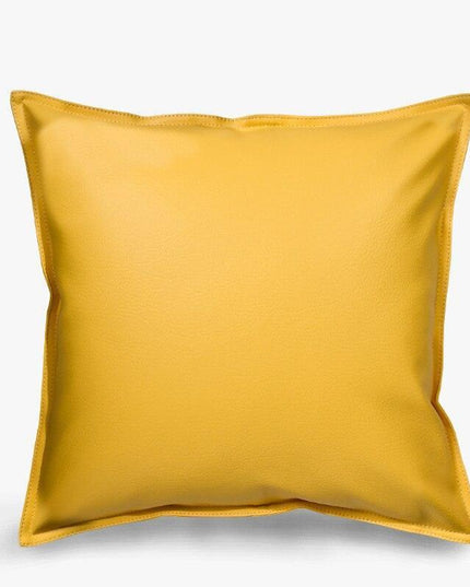 Stylish Faux Leather Cushion Cover - Elegant Accent for Modern Interiors