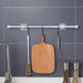 Heavy-Duty Waterproof Curtain Rod Brackets with Easy Peel-and-Stick Installation