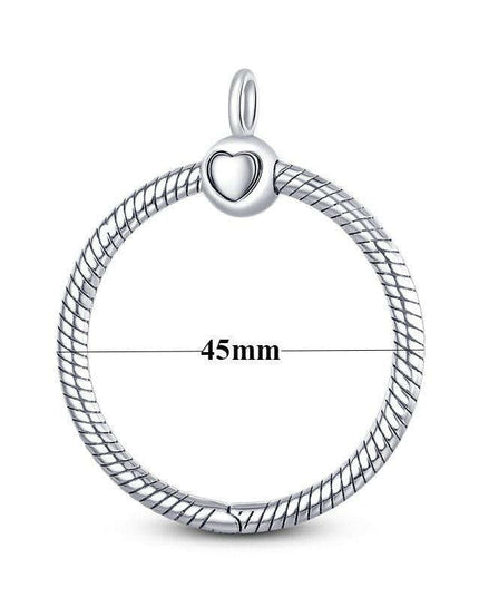 Elegant Customizable 925 Silver O Pendant Necklace for Women - Essential Minimalist Accessory